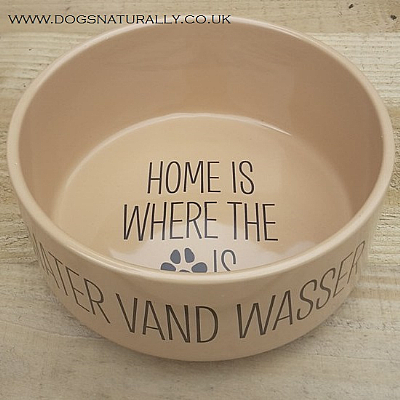 Large Personalised Dog Bowl Home is Design